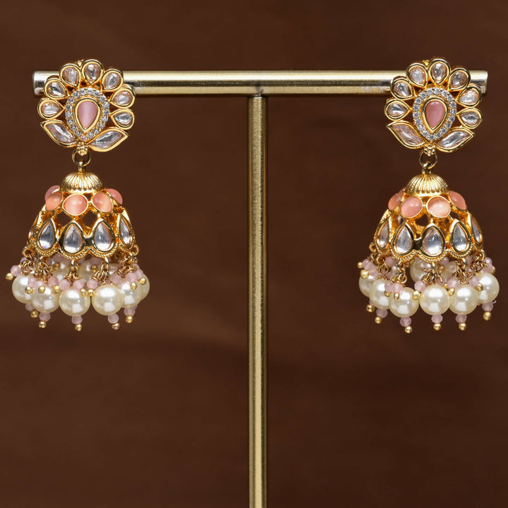 Moissanite Jhumka Earrings