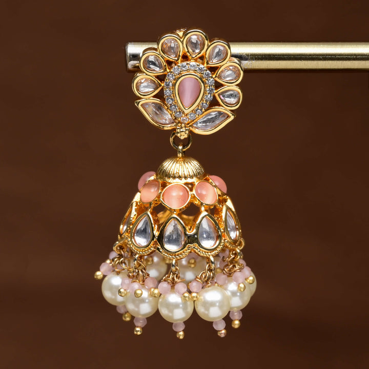 Moissanite Jhumka Earrings
