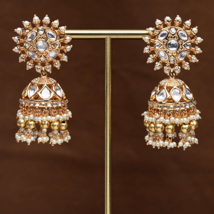 Moissanite Jhumka Earrings