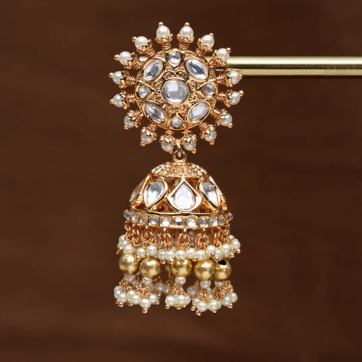 Moissanite Jhumka Earrings