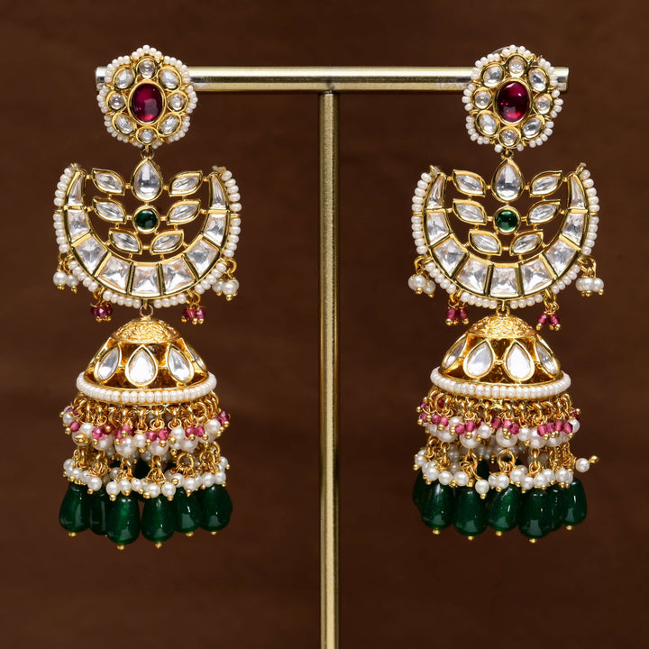 Moissanite Jhumka Earrings