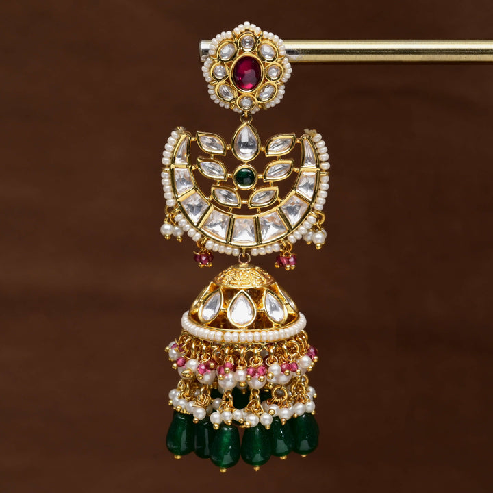 Moissanite Jhumka Earrings
