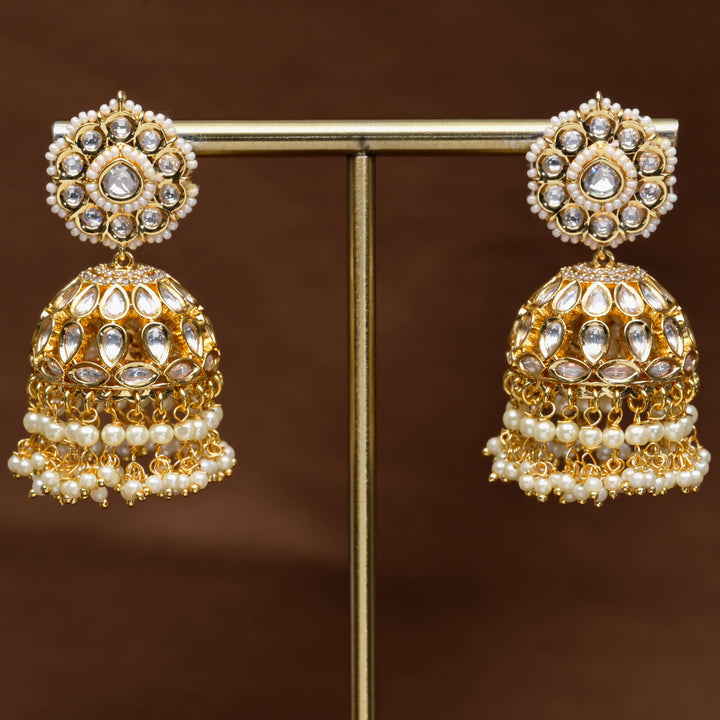 Moissanite Jhumka Earrings