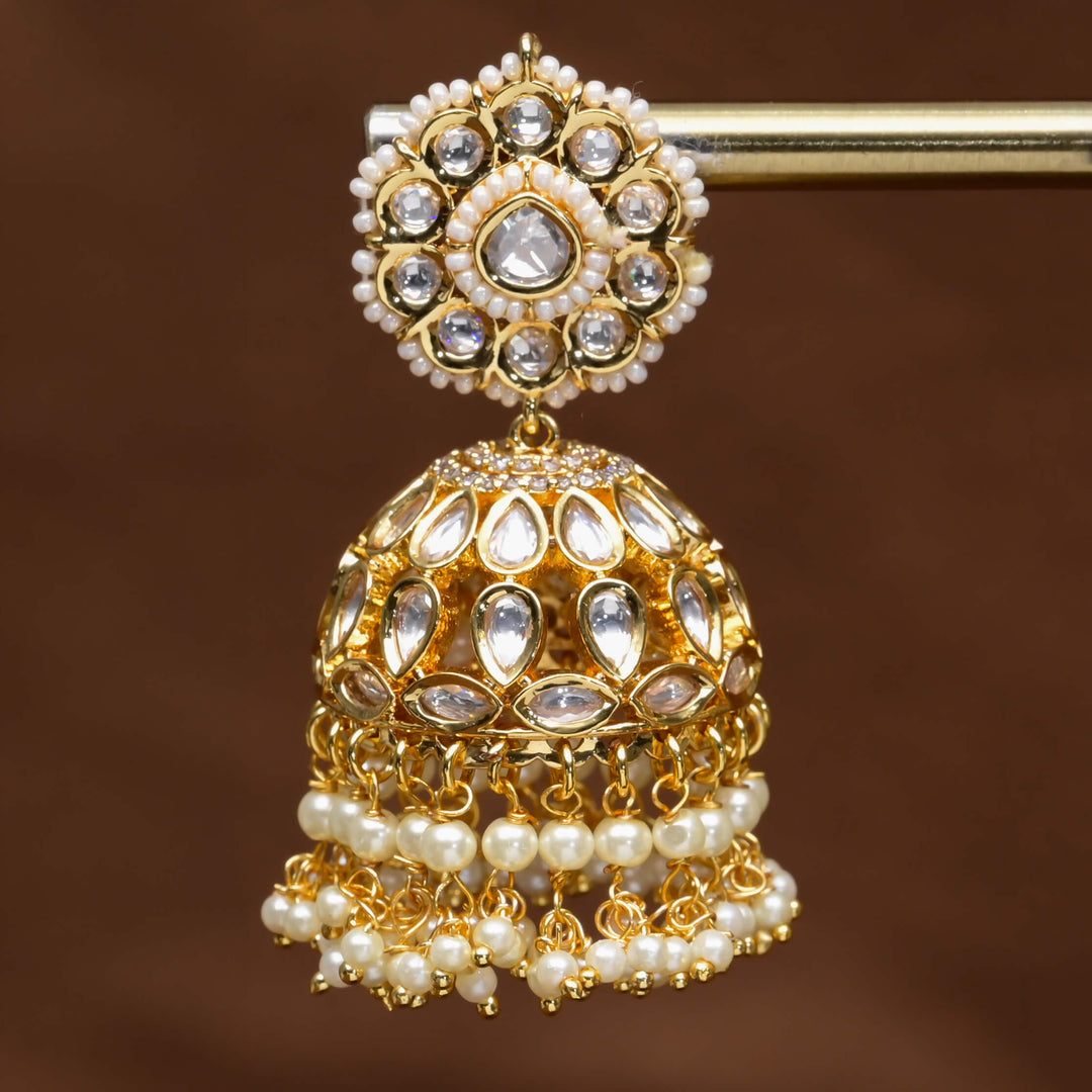 Moissanite Jhumka Earrings