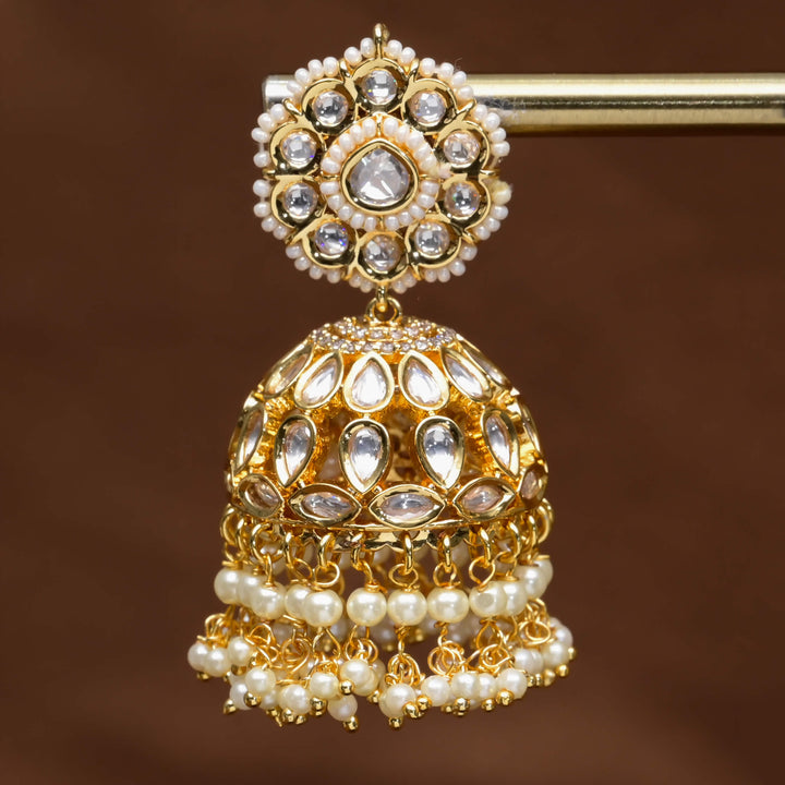 Moissanite Jhumka Earrings