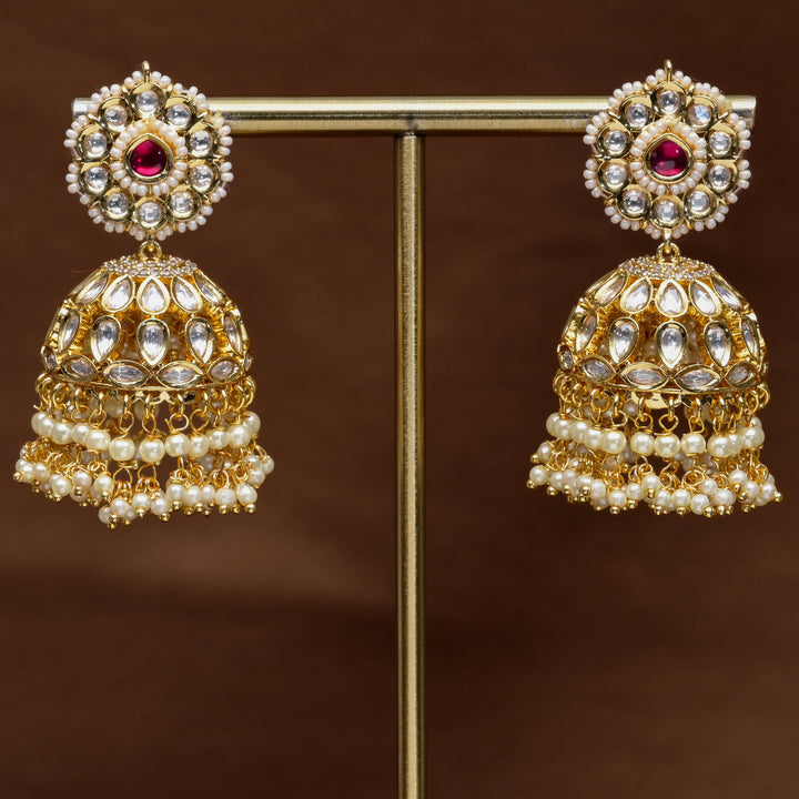 Moissanite Jhumka Earrings