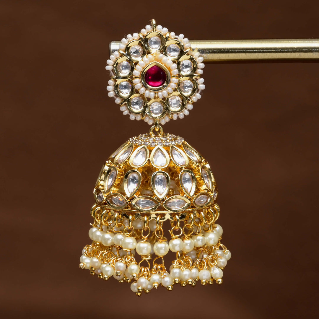 Moissanite Jhumka Earrings