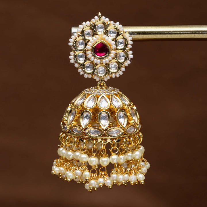 Moissanite Jhumka Earrings