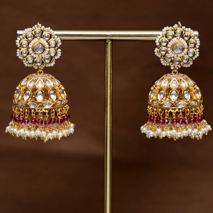 Moissanite Jhumka Earrings