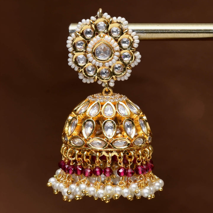 Moissanite Jhumka Earrings