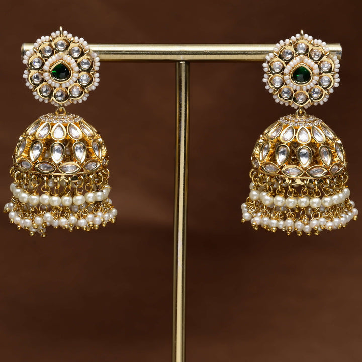 Moissanite Jhumka Earrings