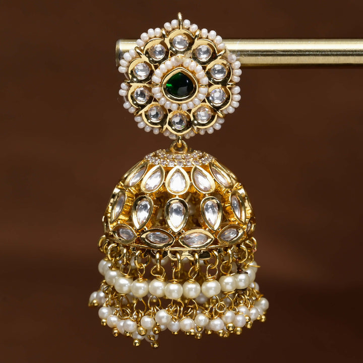 Moissanite Jhumka Earrings