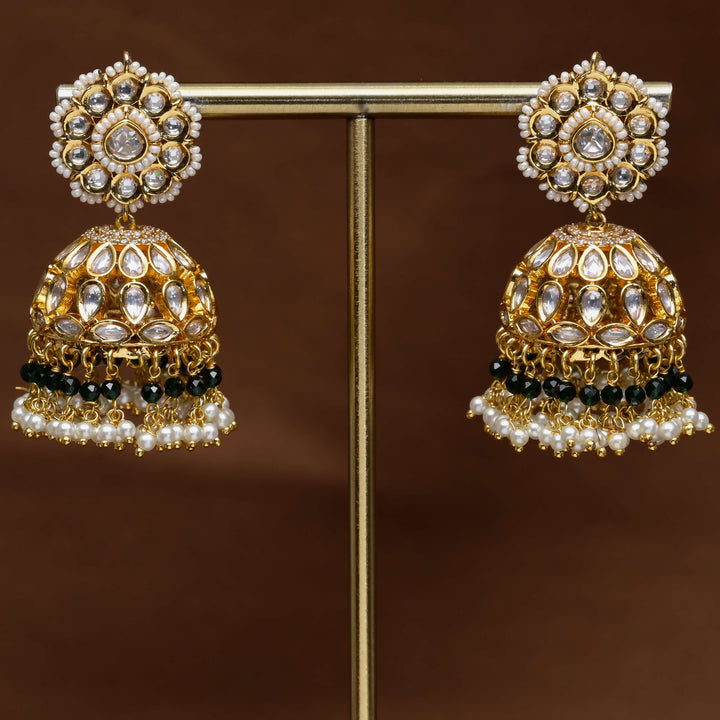 Moissanite Jhumka Earrings
