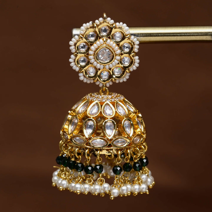 Moissanite Jhumka Earrings