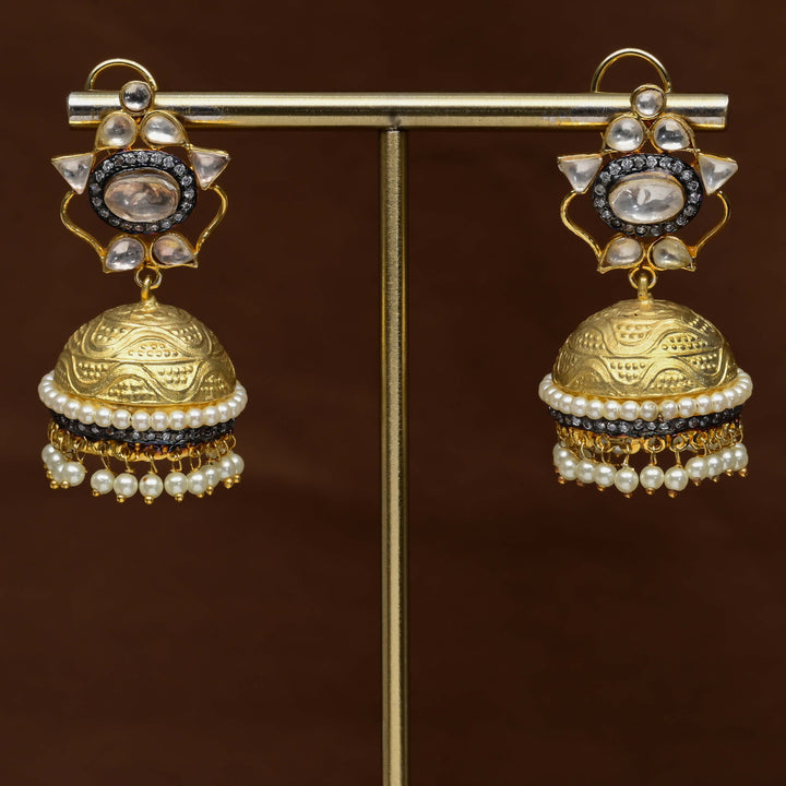 Moissanite Jhumka Earrings