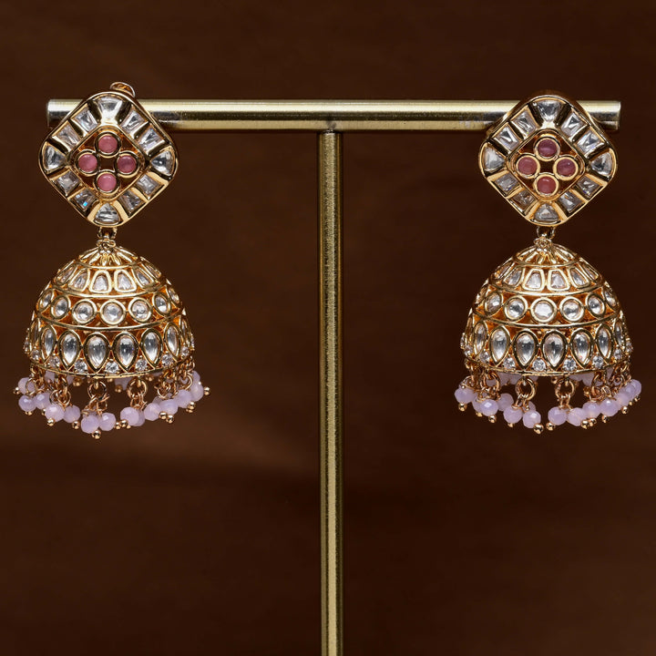 Moissanite Jhumka Earrings