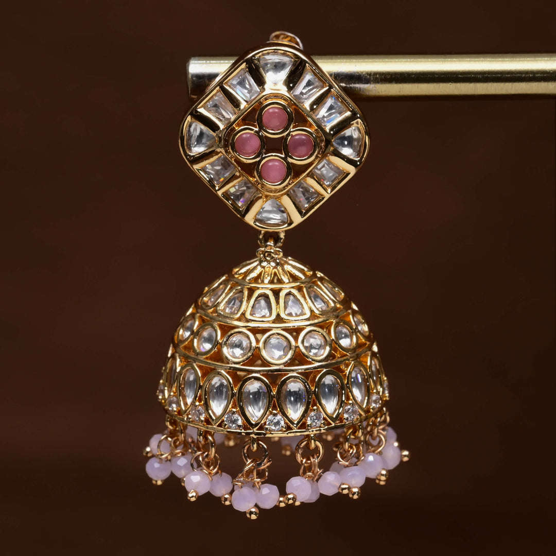 Moissanite Jhumka Earrings