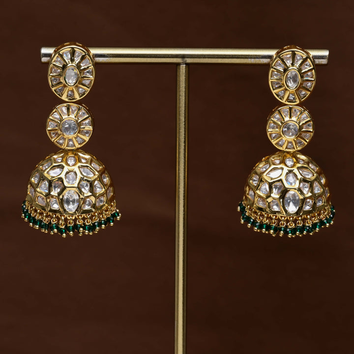 Moissanite Jhumka Earrings