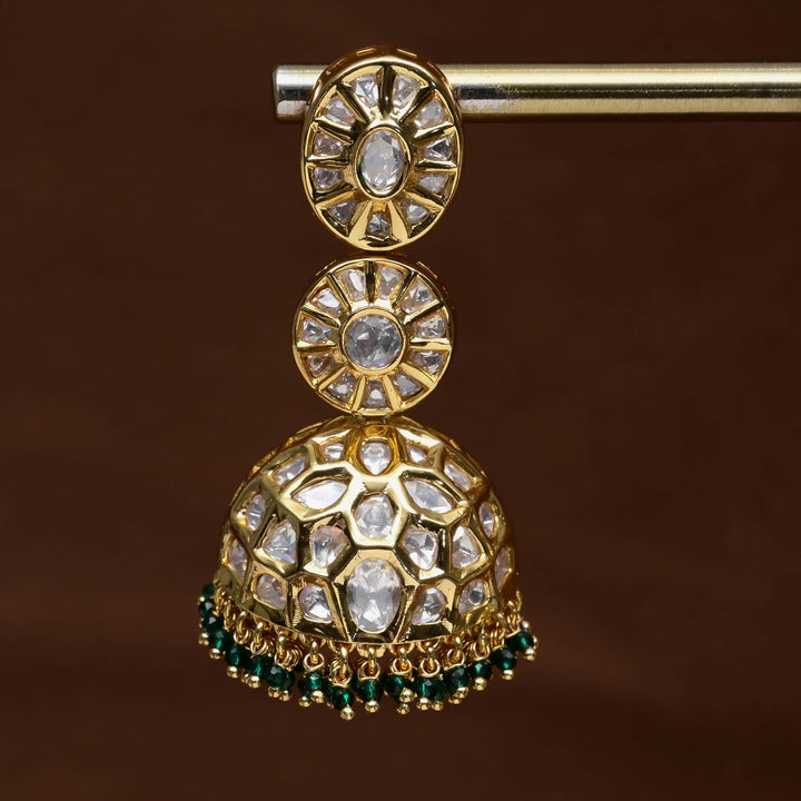 Moissanite Jhumka Earrings