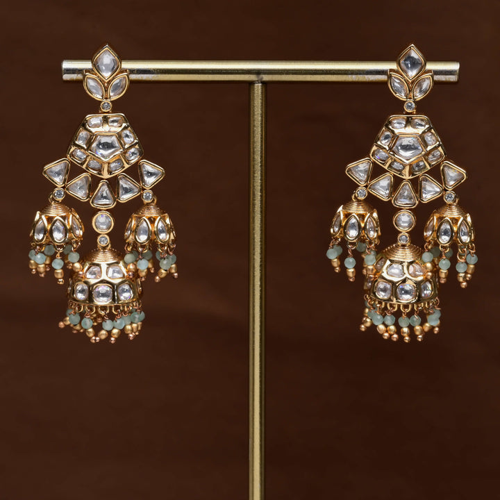Moissanite Jhumka Earrings
