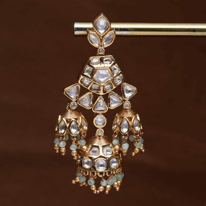Moissanite Jhumka Earrings