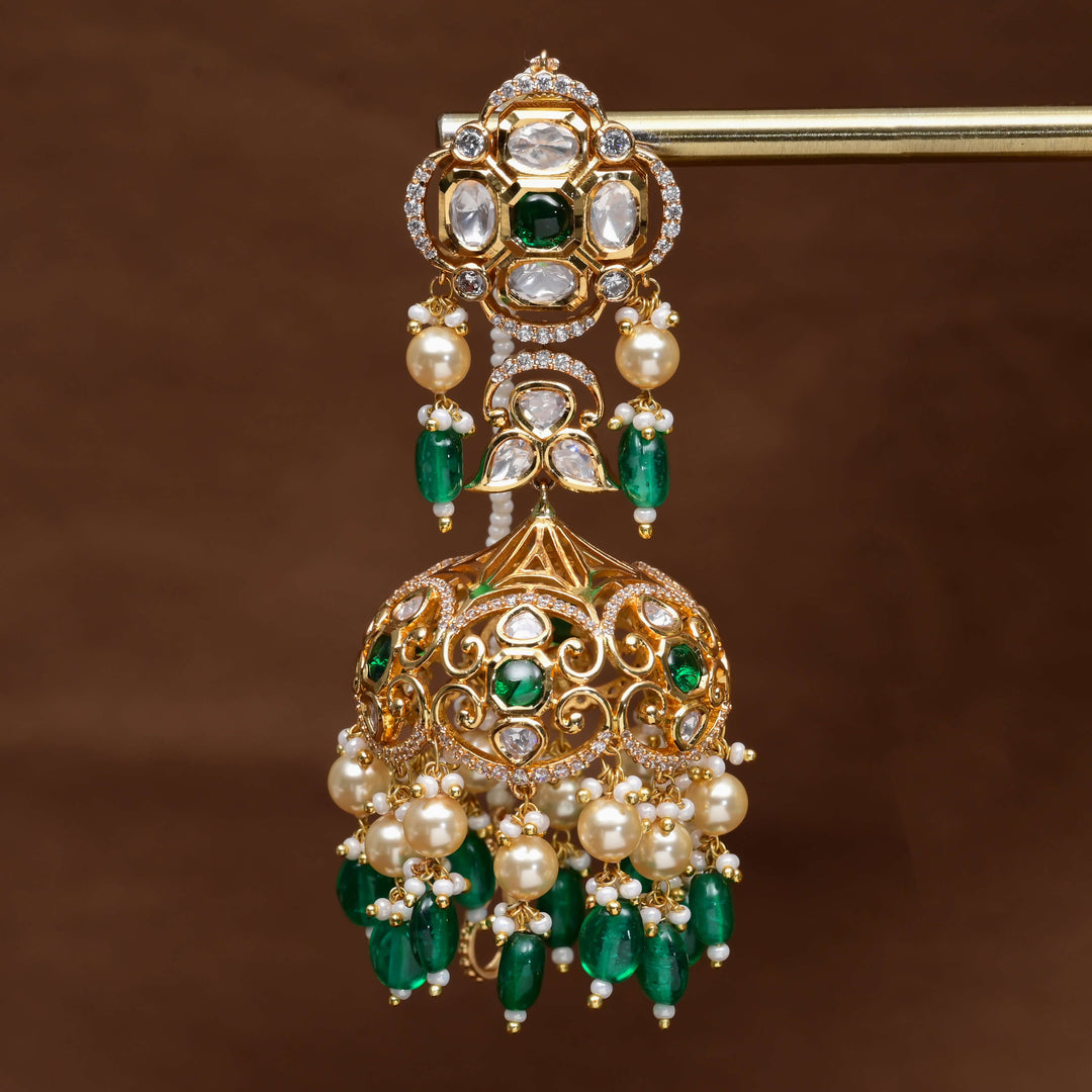 Moissanite Jhumka Earrings