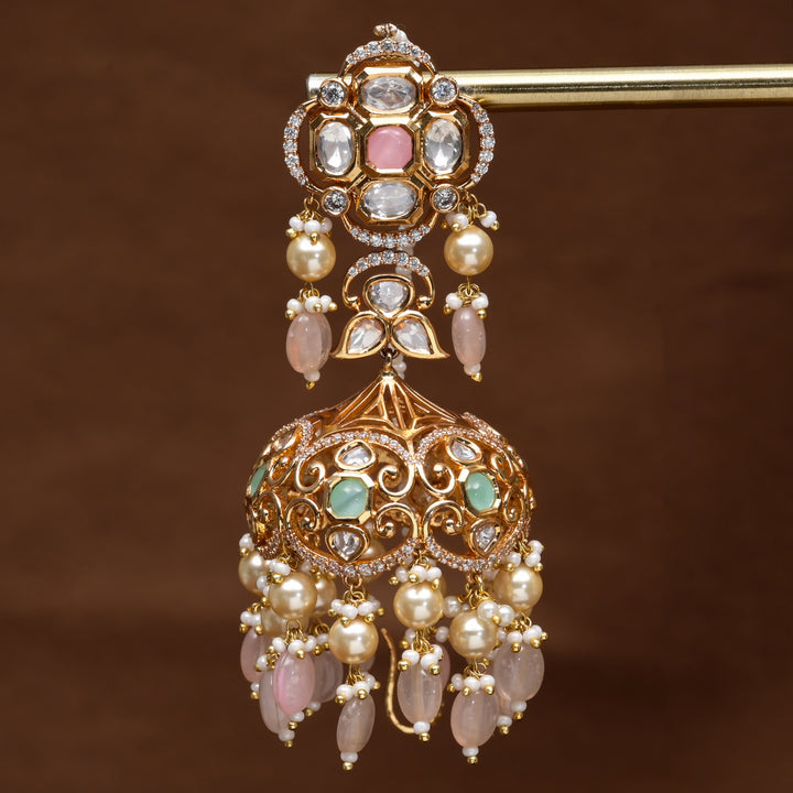 Moissanite Jhumka Earrings