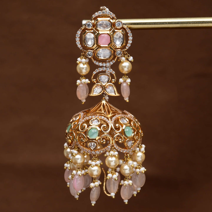 Moissanite Jhumka Earrings