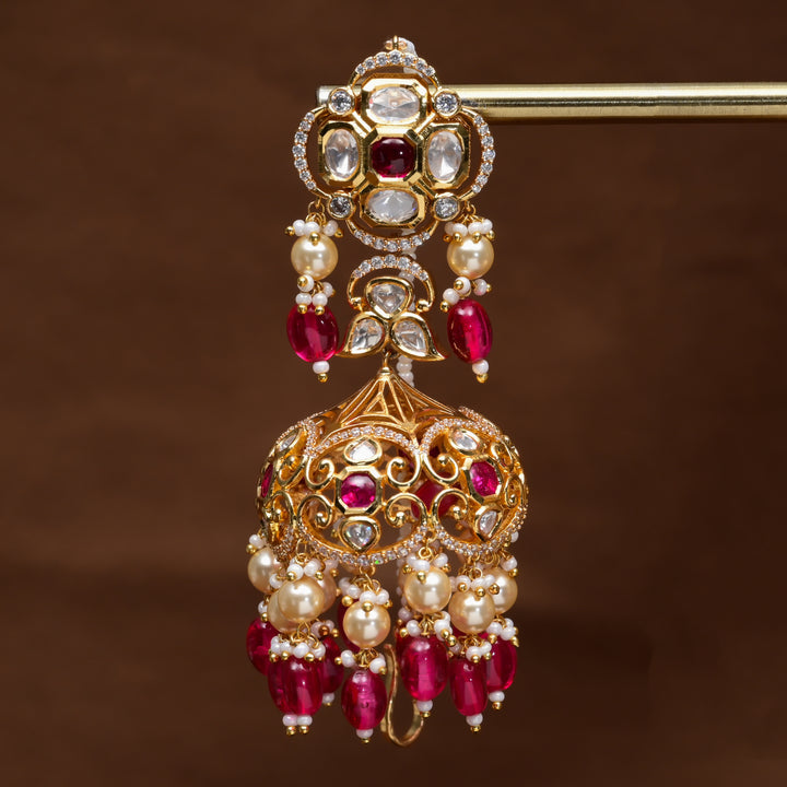 Moissanite Jhumka Earrings