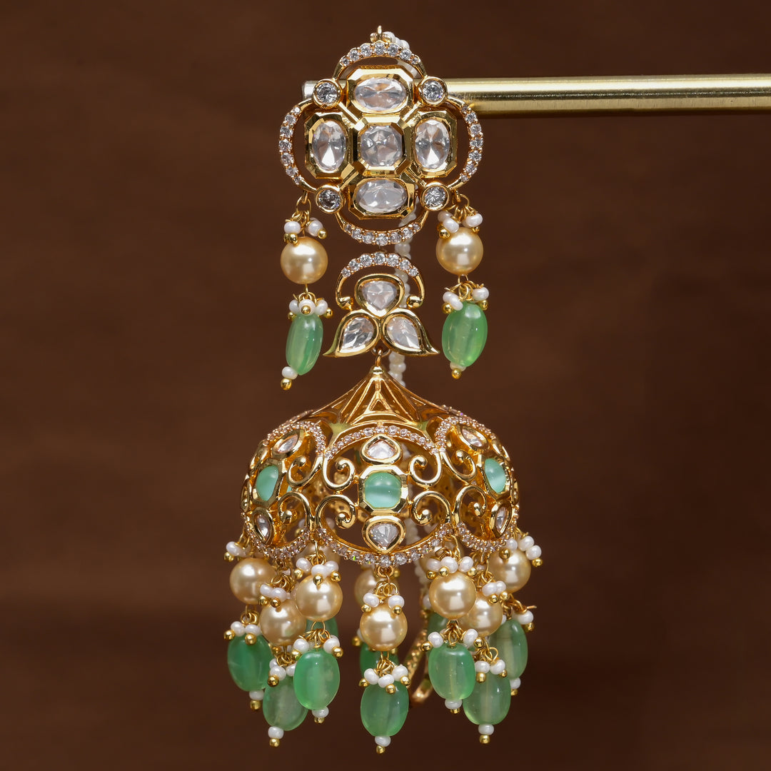 Moissanite Jhumka Earrings