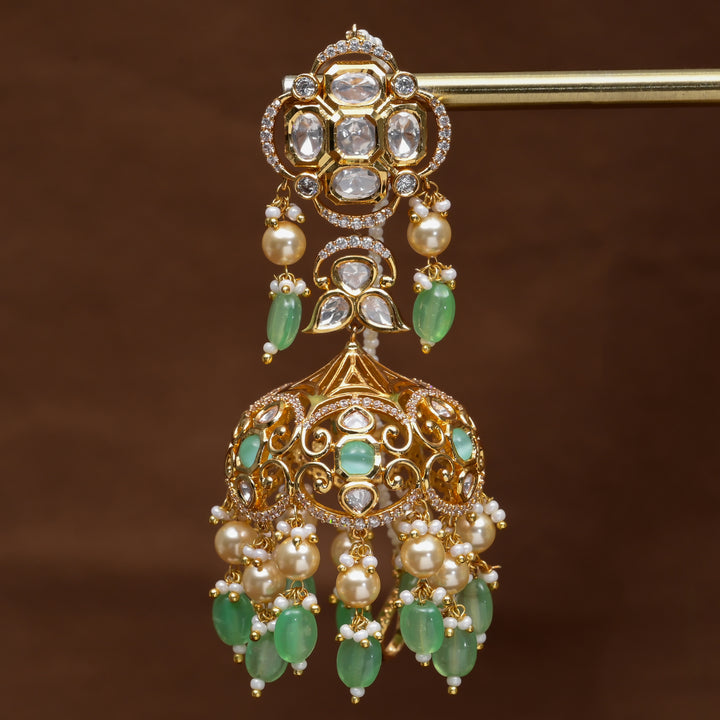 Moissanite Jhumka Earrings