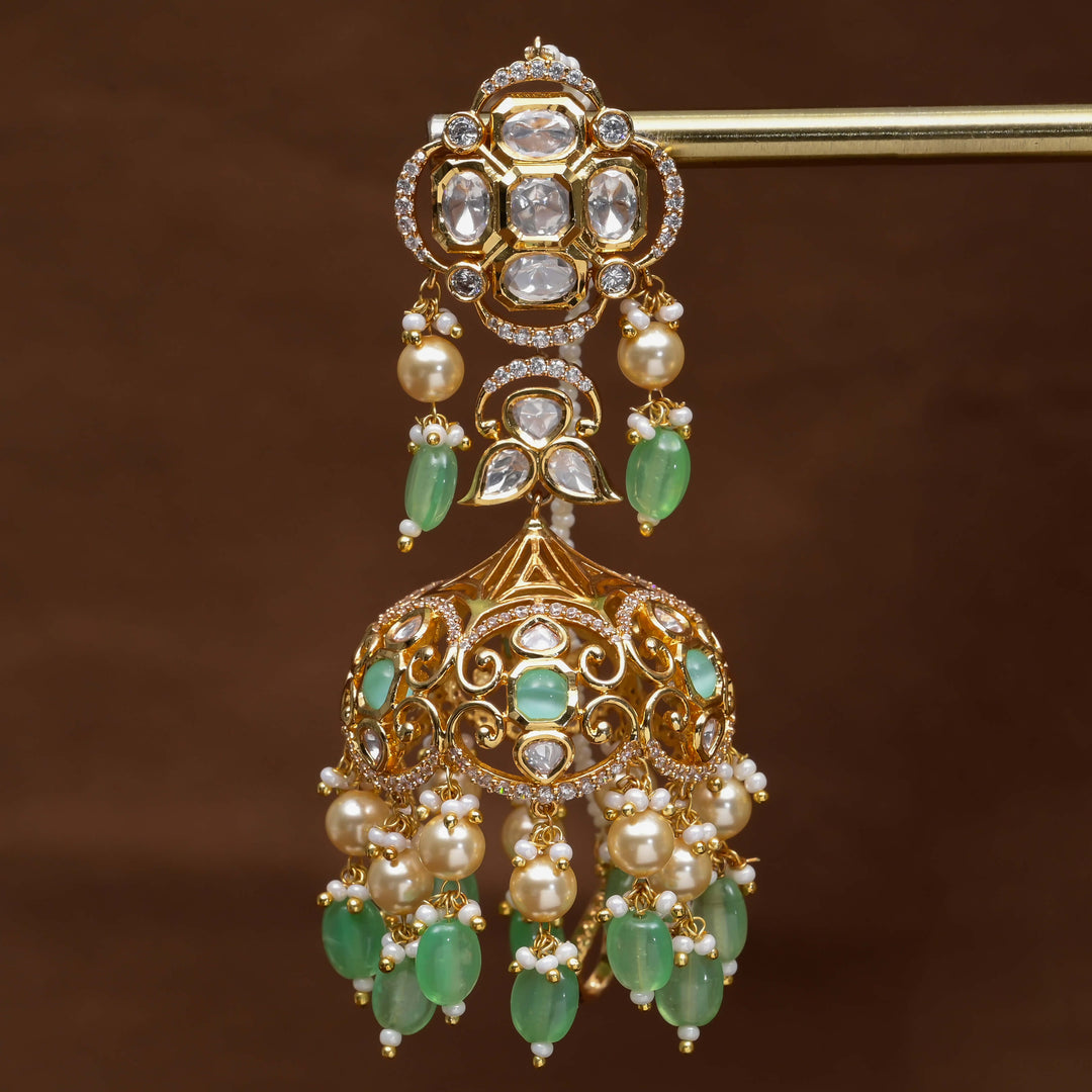 Moissanite Jhumka Earrings