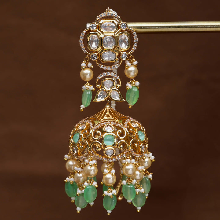 Moissanite Jhumka Earrings