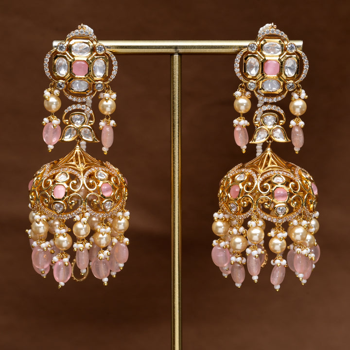 Moissanite Jhumka Earrings