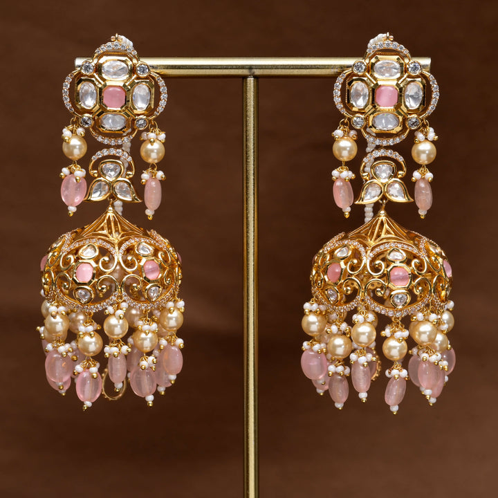 Moissanite Jhumka Earrings