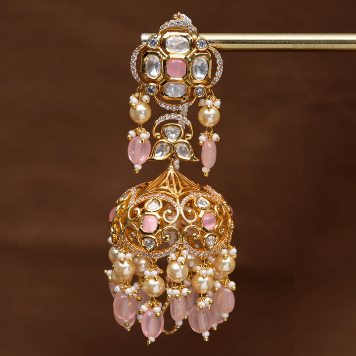 Moissanite Jhumka Earrings