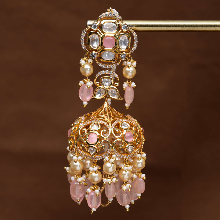 Moissanite Jhumka Earrings