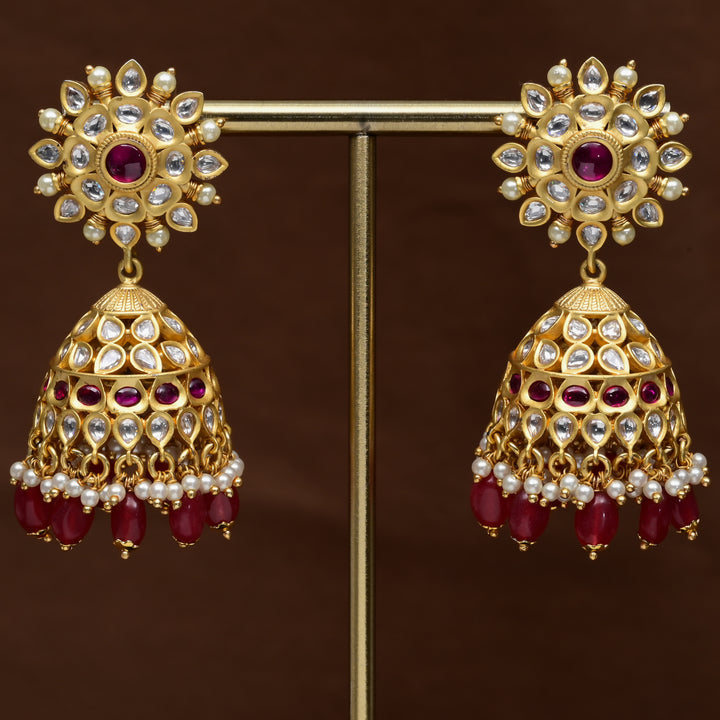 Moissanite Jhumka Earrings