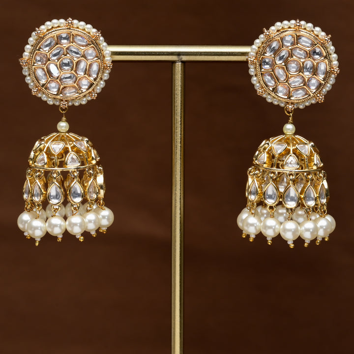 Moissanite Jhumka Earrings