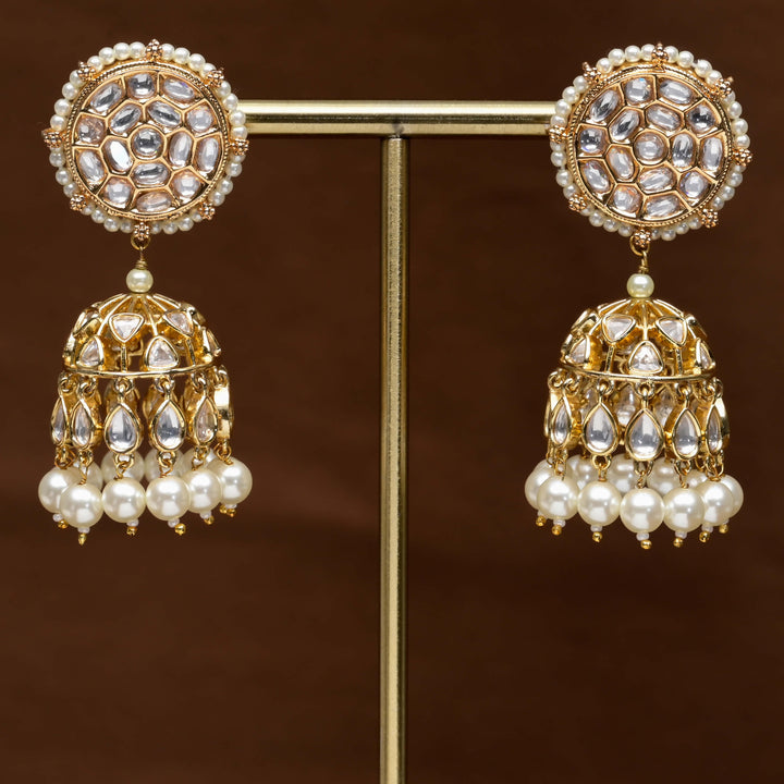 Moissanite Jhumka Earrings