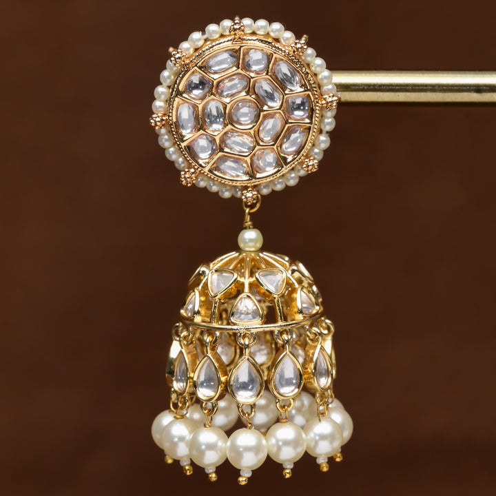 Moissanite Jhumka Earrings