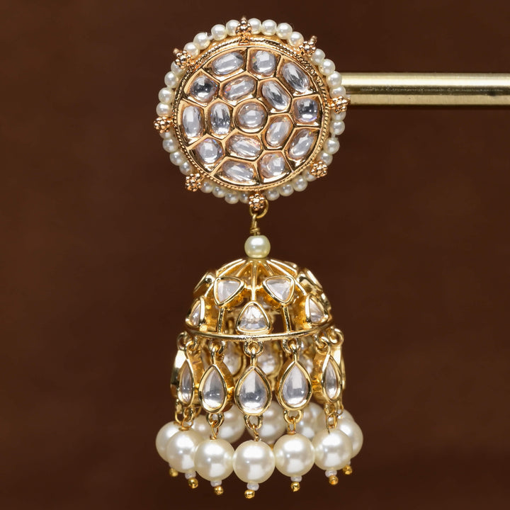 Moissanite Jhumka Earrings