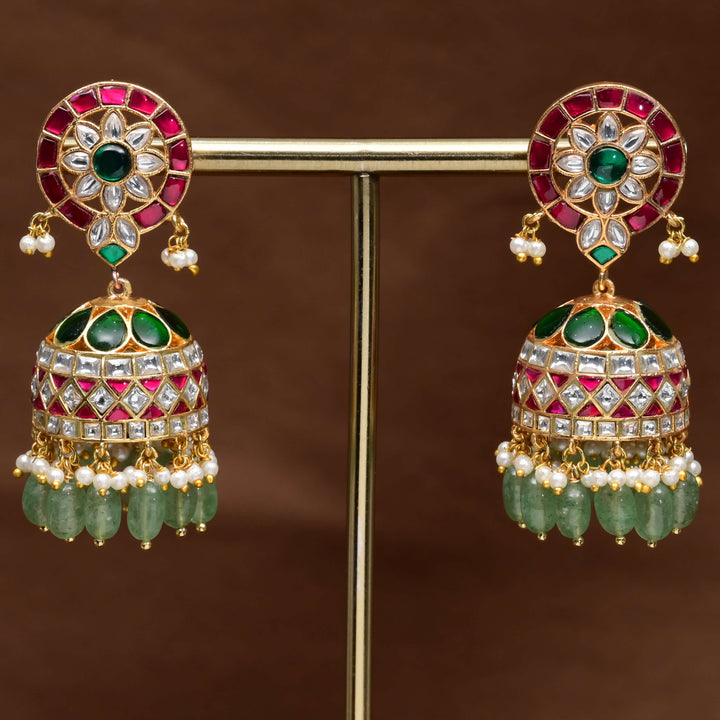Kundan Jhumka Earrings