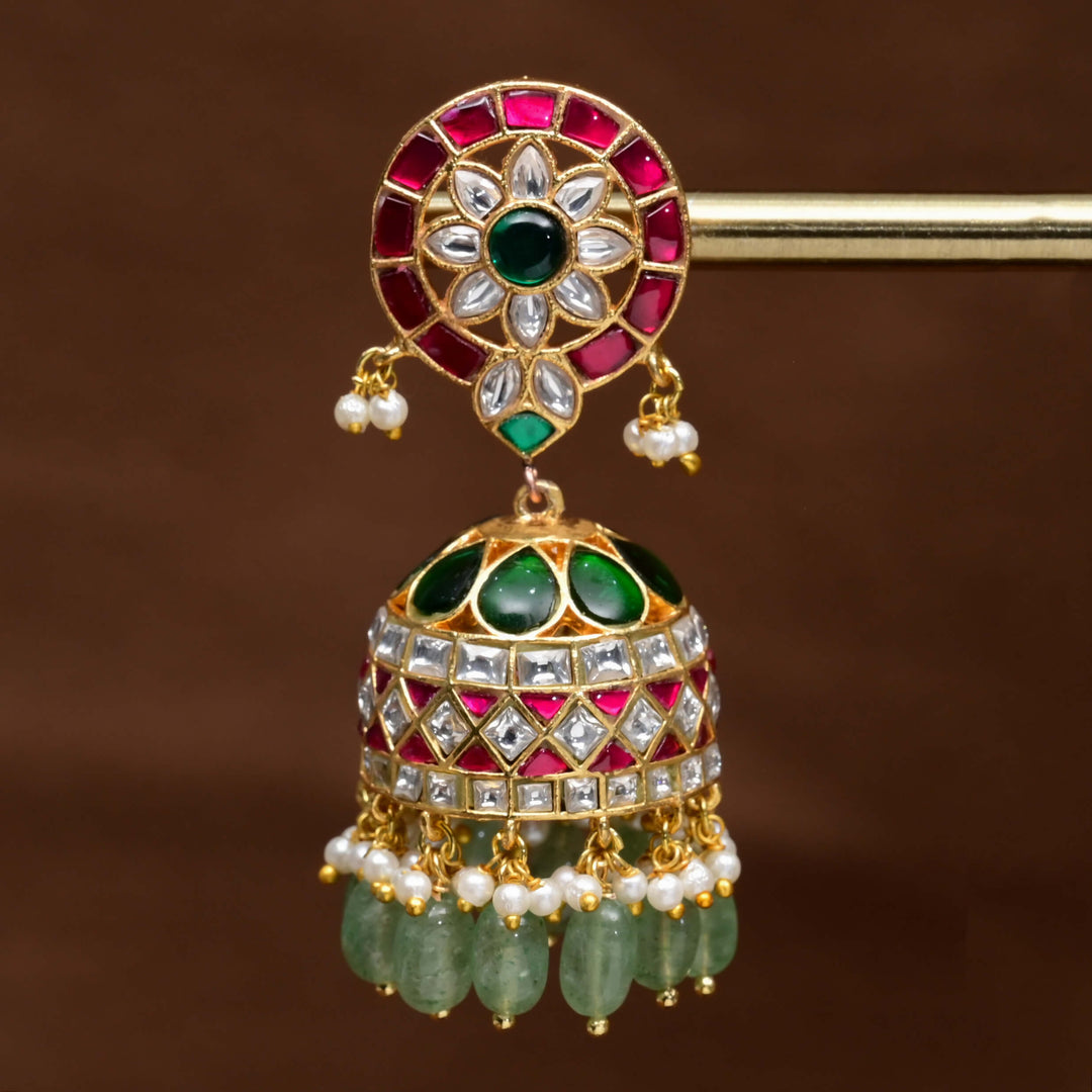 Kundan Jhumka Earrings