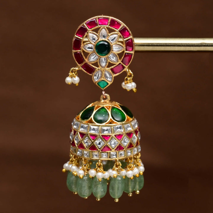 Kundan Jhumka Earrings