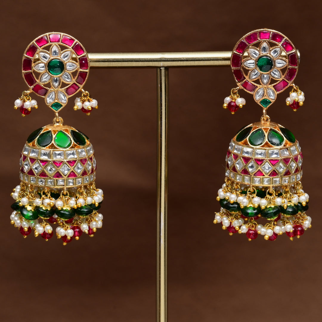 Kundan Jhumka Earrings