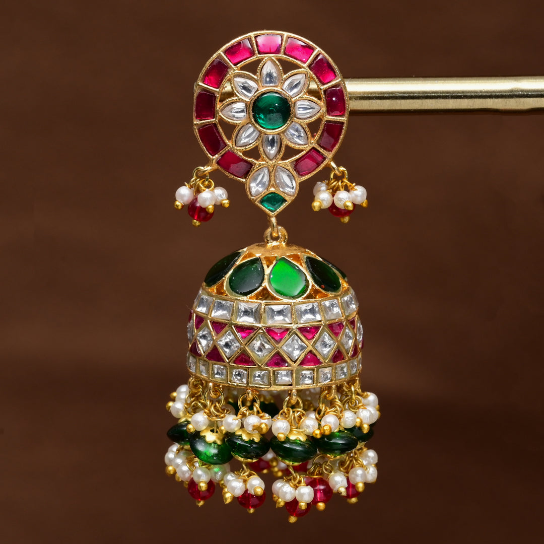 Kundan Jhumka Earrings
