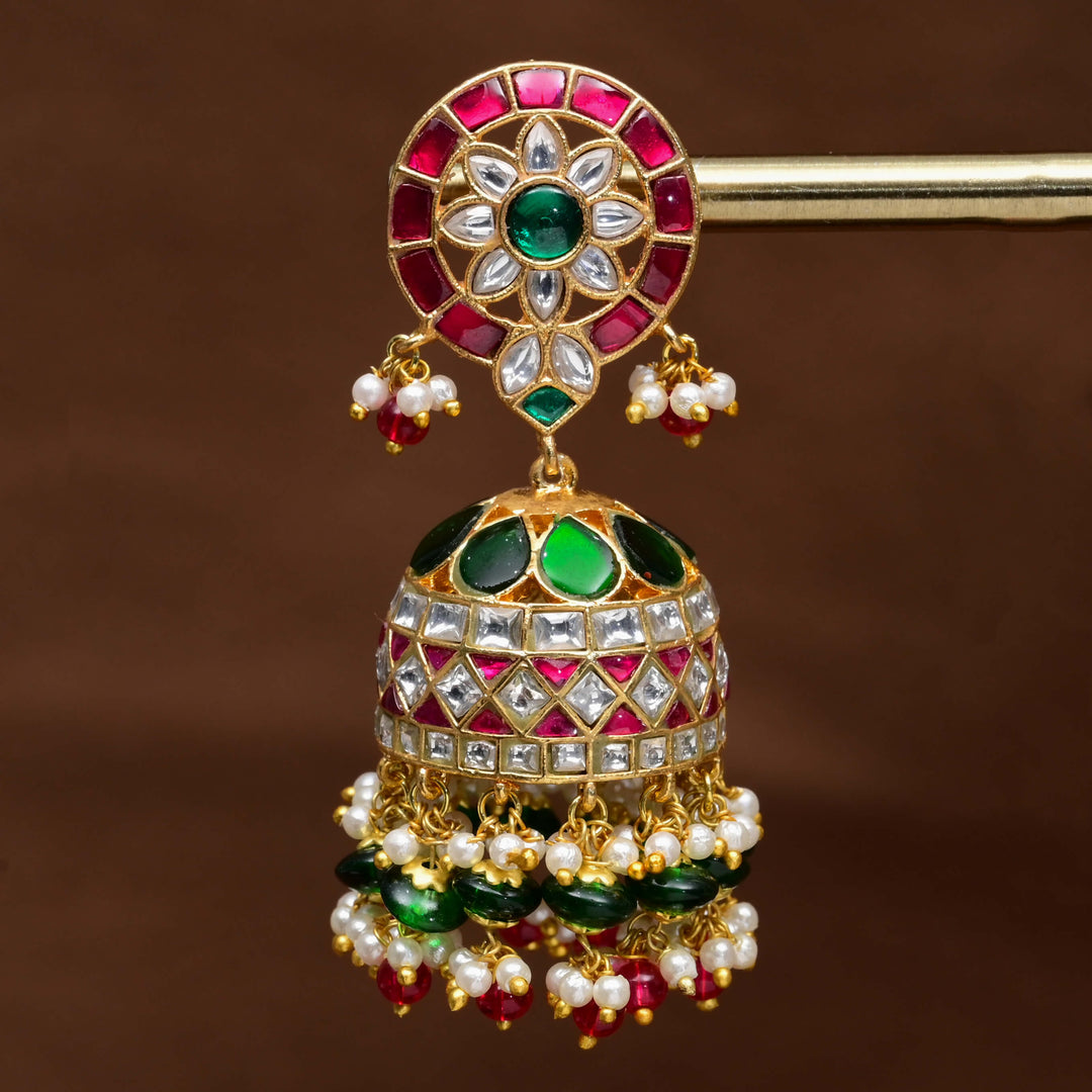 Kundan Jhumka Earrings