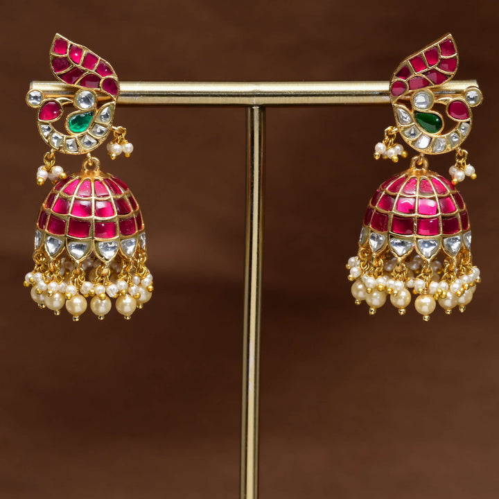 Kundan Jhumka Earrings
