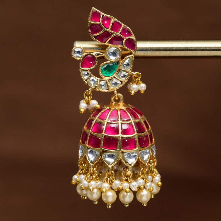 Kundan Jhumka Earrings